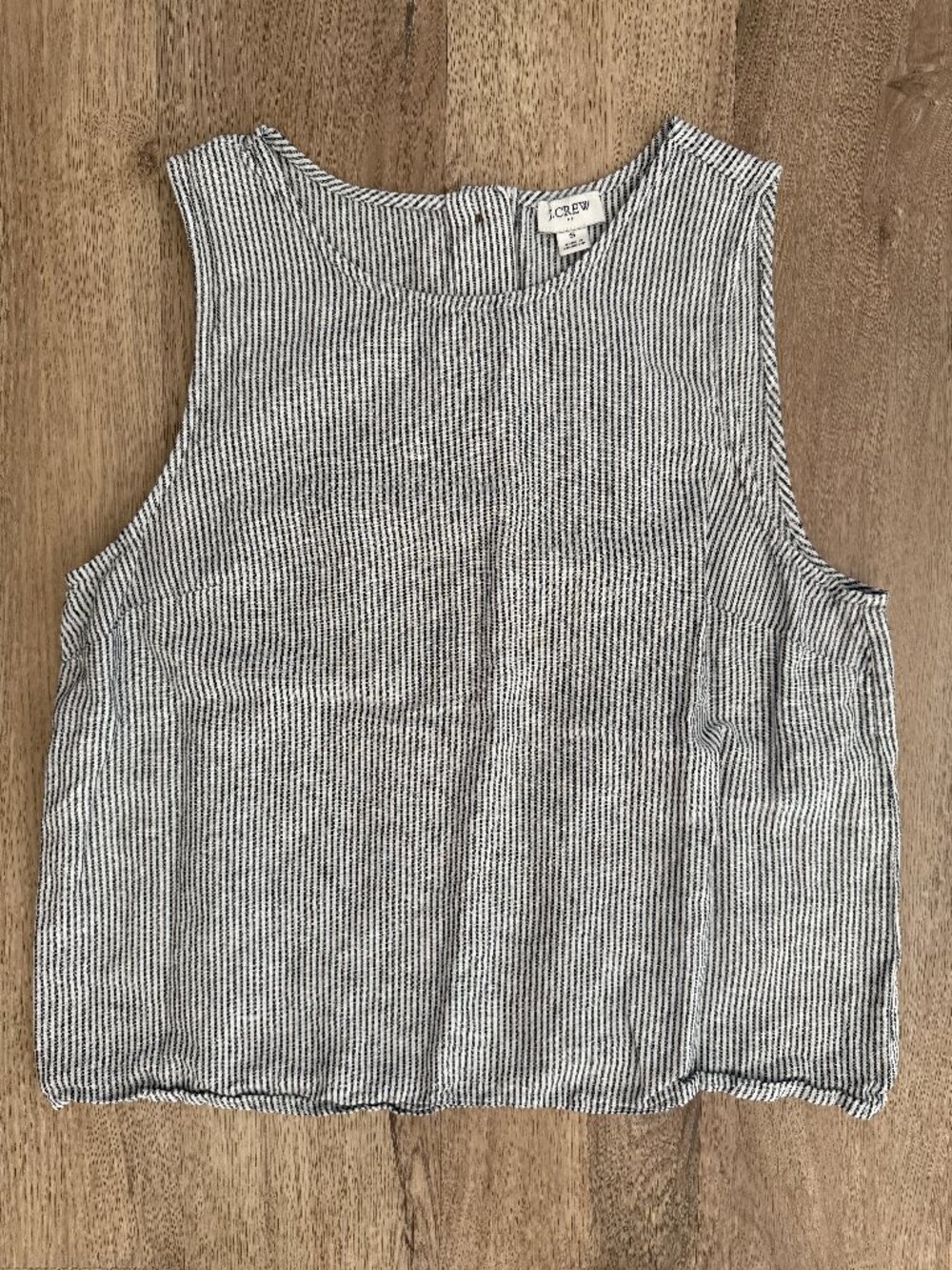 J.Crew Linen Cotton Striped Tank Top Size S